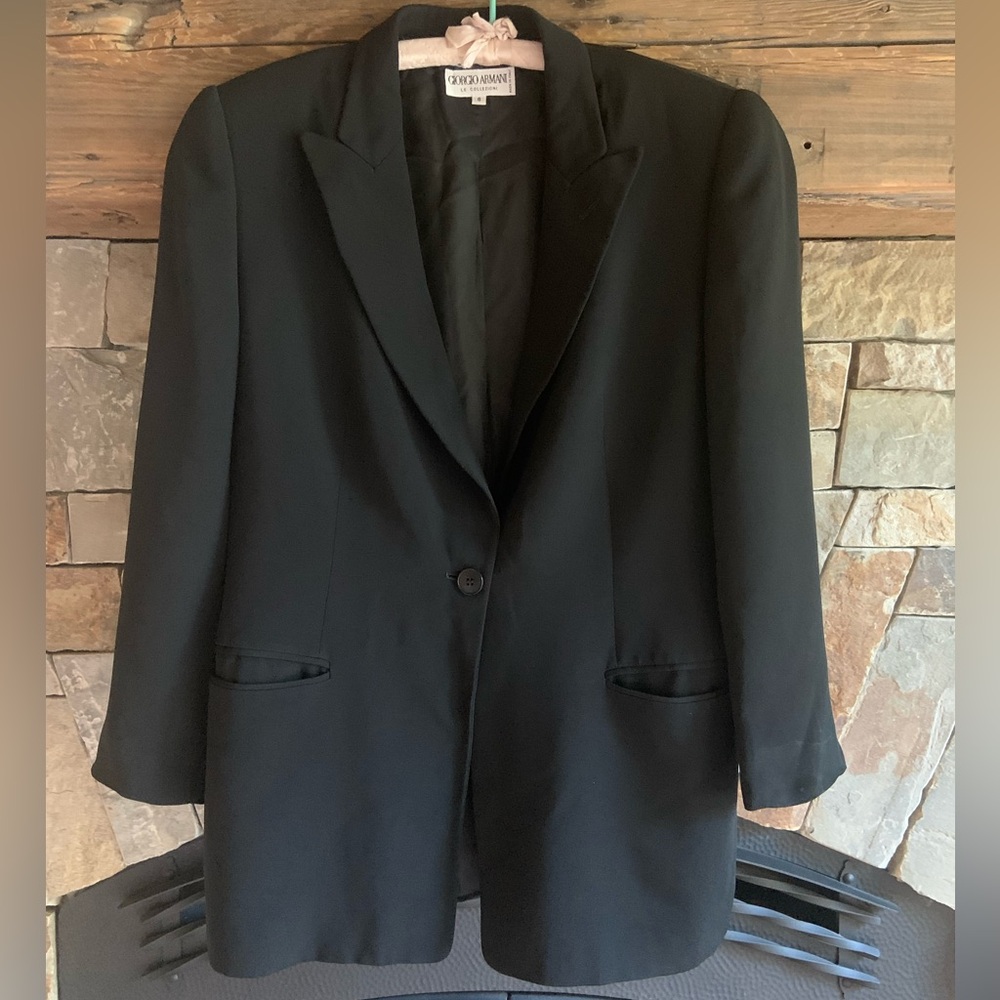 Giorgio Armani * Le Collezioni * Vintage Classic Black Blazer Jacket